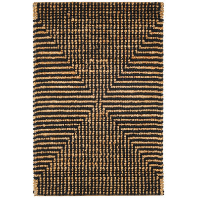 Kelan Black Handwoven Jute Rug
