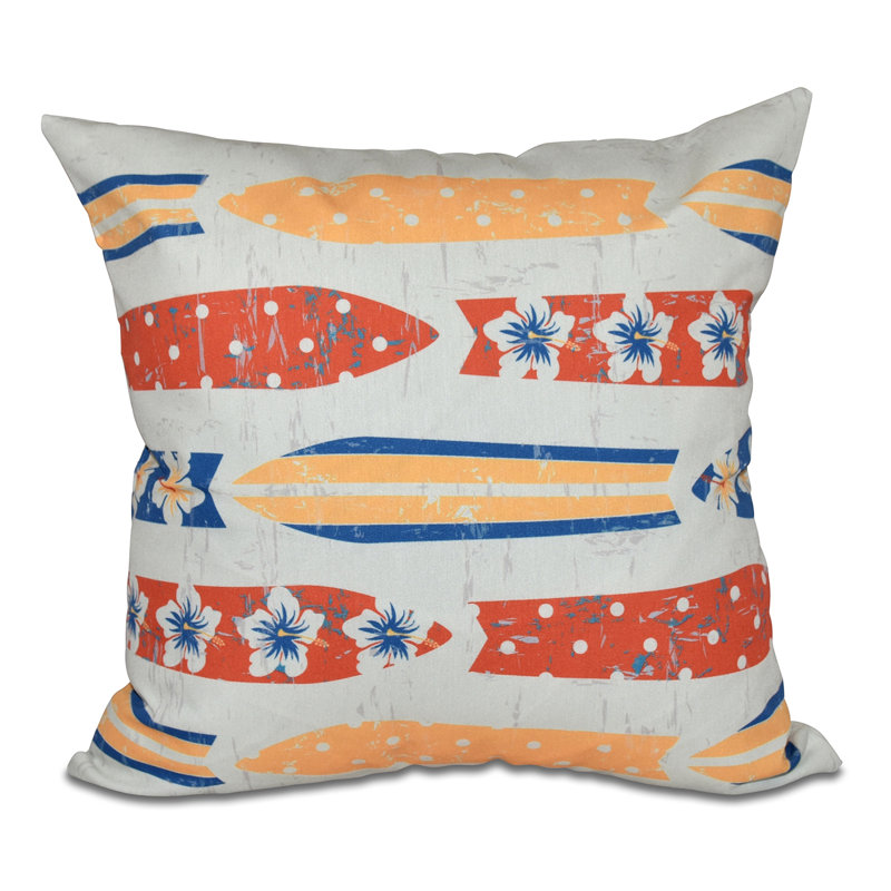 Housse et insert de coussin extérieur Surf, Sand & Sea Jan, H 18 po x l 18 po