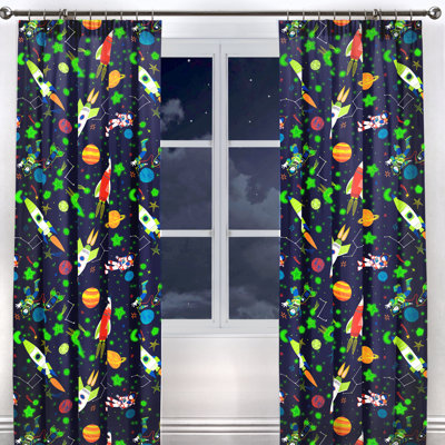 Supersonic Room Darkening Curtain Pair