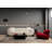 Elegant 3-Seat Sofa, White Fabric, 97.6 x 39.4 x 27.6 inches | Beech Wood & Chipboard Frame, 100% Polyester, 28 DNS Foam Back | Fixed Cushions, Dry-Cleanable Fabric, Solid Wood Legs | Perfect for Modern Living Rooms