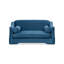 Canapé-lit pour chien 35,5 po Paloma, moyen, velours bleu sarcelle satiné-971537800