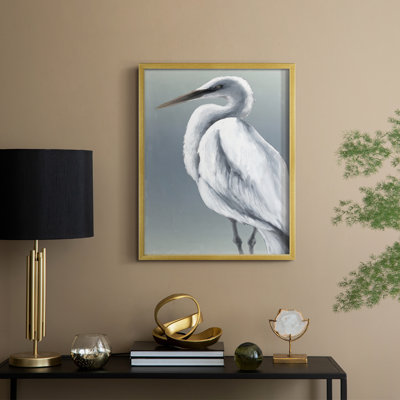 Herald in Mist I Framed Print - Solid Wood