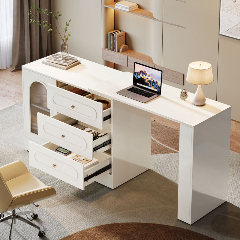 Modular L-Shaped Computer Desk