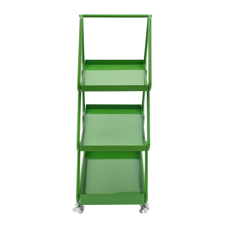 Unique 3 Tier End Table, Green