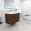 Base de meuble-lavabo mural 36 po Moreno avec plateau en acrylique renforcé Moreno-564082882