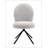 Gray Boucle Side Chair With Swivel