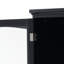Grande armoire de rangement pour salle de bain avec portes en verre, deux tiroirs autoportants et tablettes réglables - idéale pour organiser et exposer vos articles essentiels-555004600