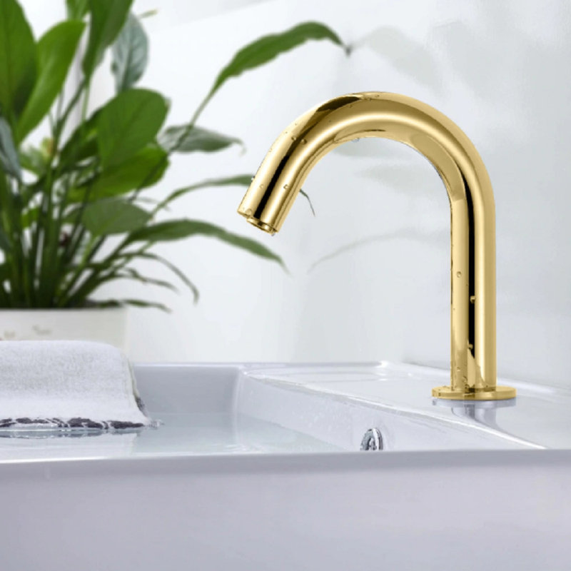 Robinet mains libres à capteur de volume sans contact Brio Commercial Gold