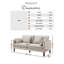 Marilyn Upholstered 2 Seater / 3 Seater Sofa & Pouffe Footstool With Walnut Stained Rubberwood Legs-729506877-729506876