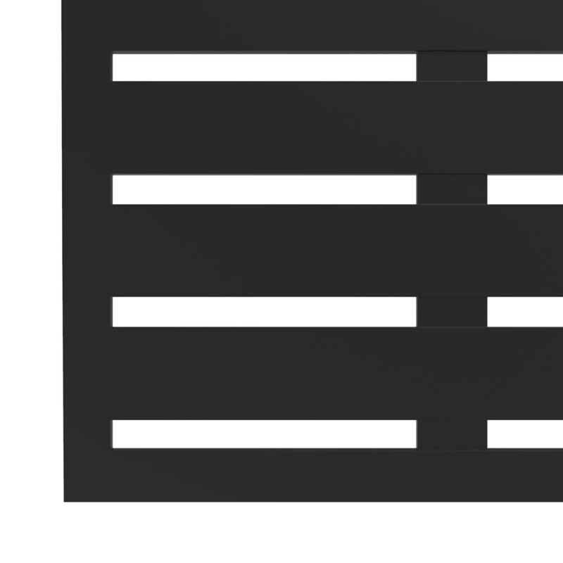 3'x6' Black Polypropylene Decorative Screen Panel