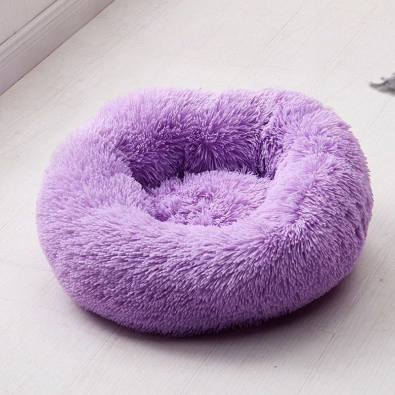 Lit de luxe pour animaux, Moyen (l 31,49 po x P 25,29 po x H 5,9 po), Mauve