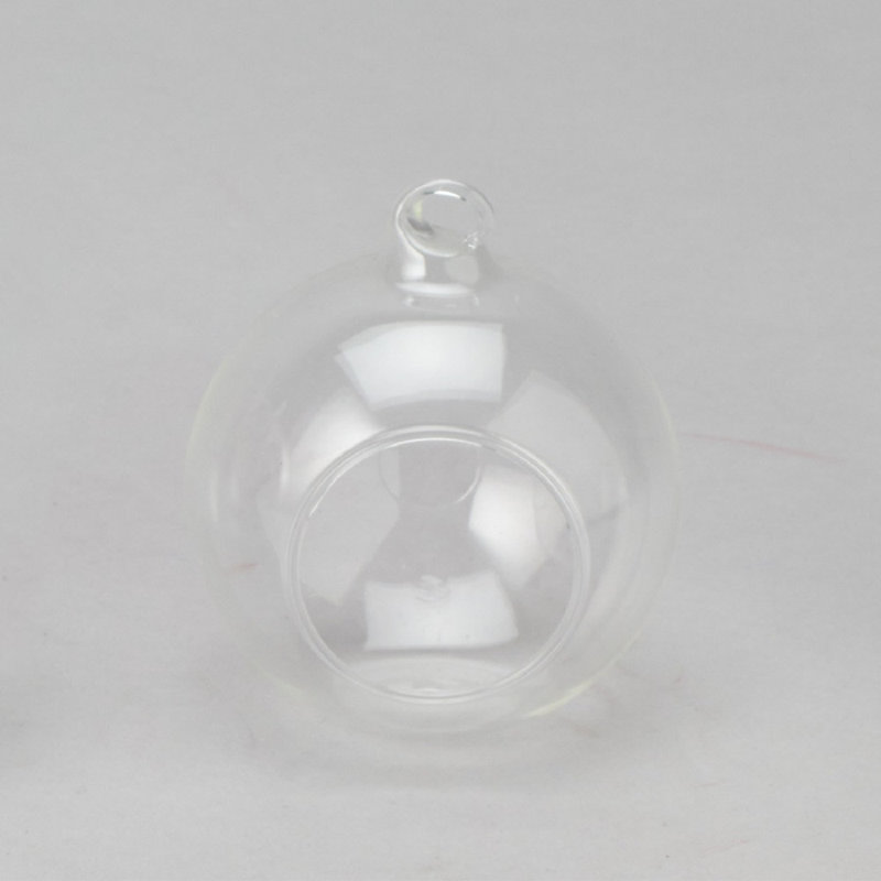 Porte-bougie en verre suspendu 3,5 "