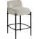 Brixen Upholstered Counter Stool with Metal Frame