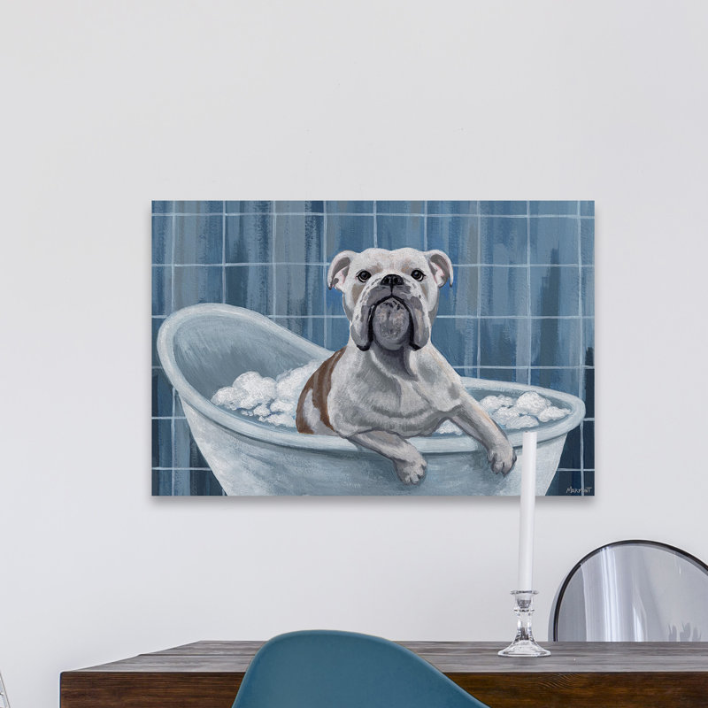 Bubble Bath Time - Wrapped Canvas Painting, 45cm H x 66cm W x 2cm D
