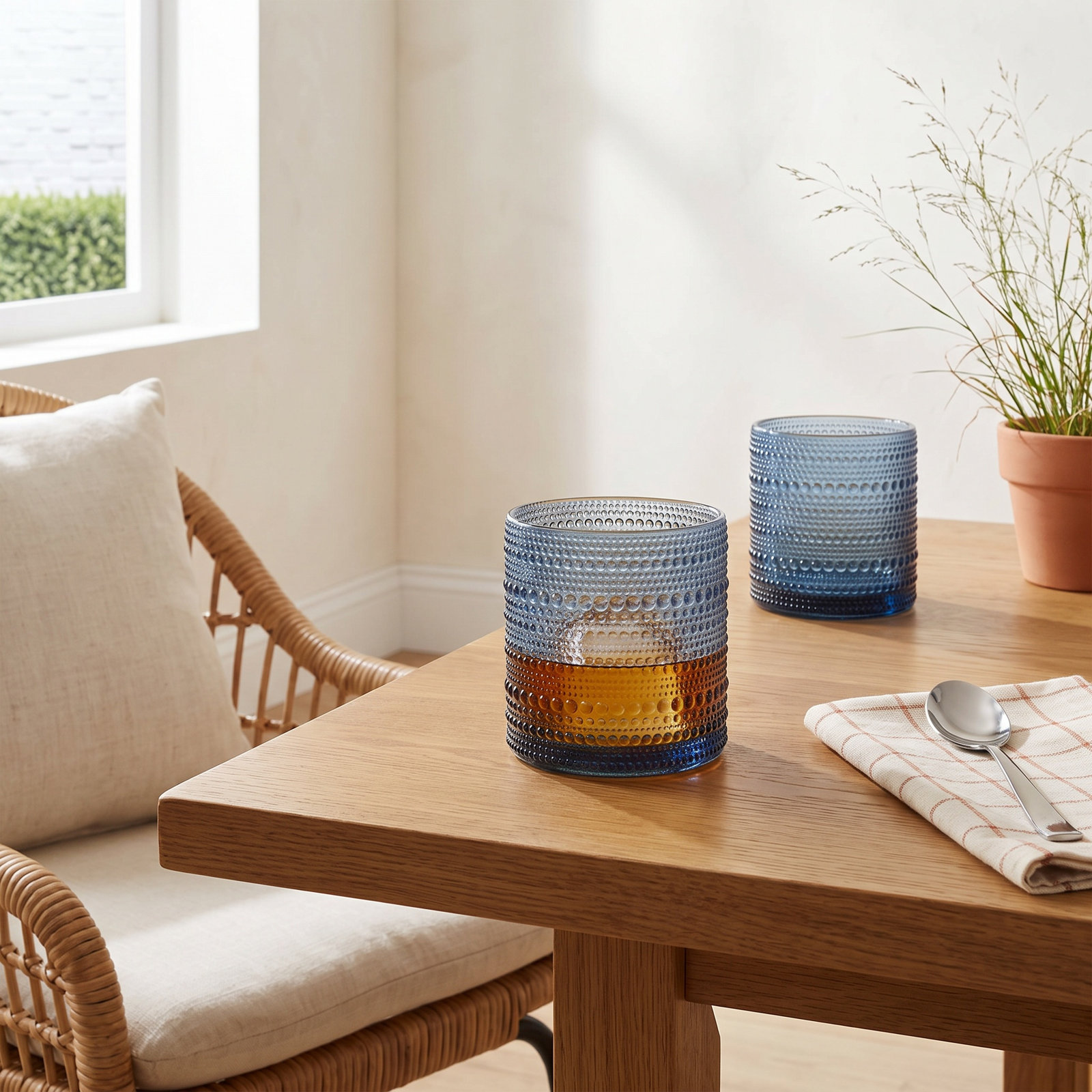 Jupiter Drinking Glass, Cornflower Blue