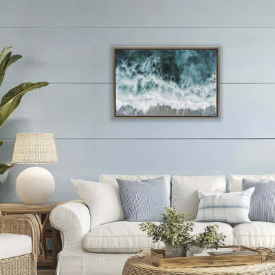 Cadre flottant Turbulent Hazy Waters, design par Lazar Studio
