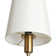 Mckevitt 6-Light Transitional Modern Chandelier with White Fabric Shades