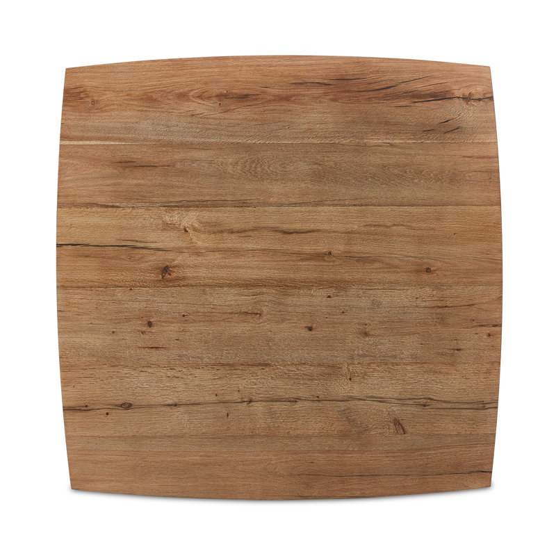 BRINTON Coffee Table, 16" H x 55" L x 55" W, Rustic Oak