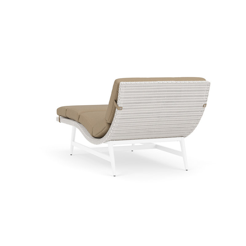 Cascade Outdoor Chaise Lounge, White, Fife Sahara