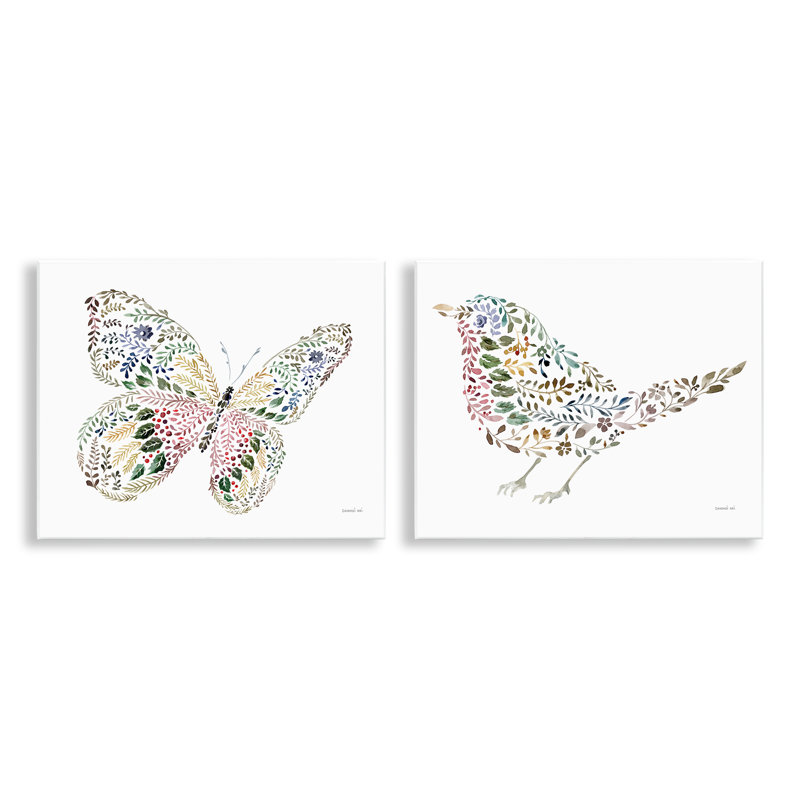  «Bird & Butterfly From Nature», art mural par Danhui Nai
