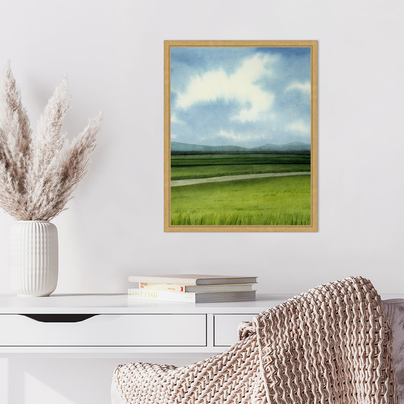 «Blue Ridge Path II» par Grace Popp, reproduction d'art sur toile encadrée, H 20 po x l 16 po