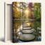 Art mural sur toile Gallery Wrap pour le salon, la chambre à coucher, le bureau ou le vestibule - décoration murale décorative avec sentier forestier-128996766-128996762