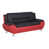 Similicuir noir / rouge est en rupture de stock