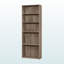 Bibliothèque Vogne avec 5 tablettes ouvertes au fini brun, H 70,99 po x l 24,57 po x P 11,53 po