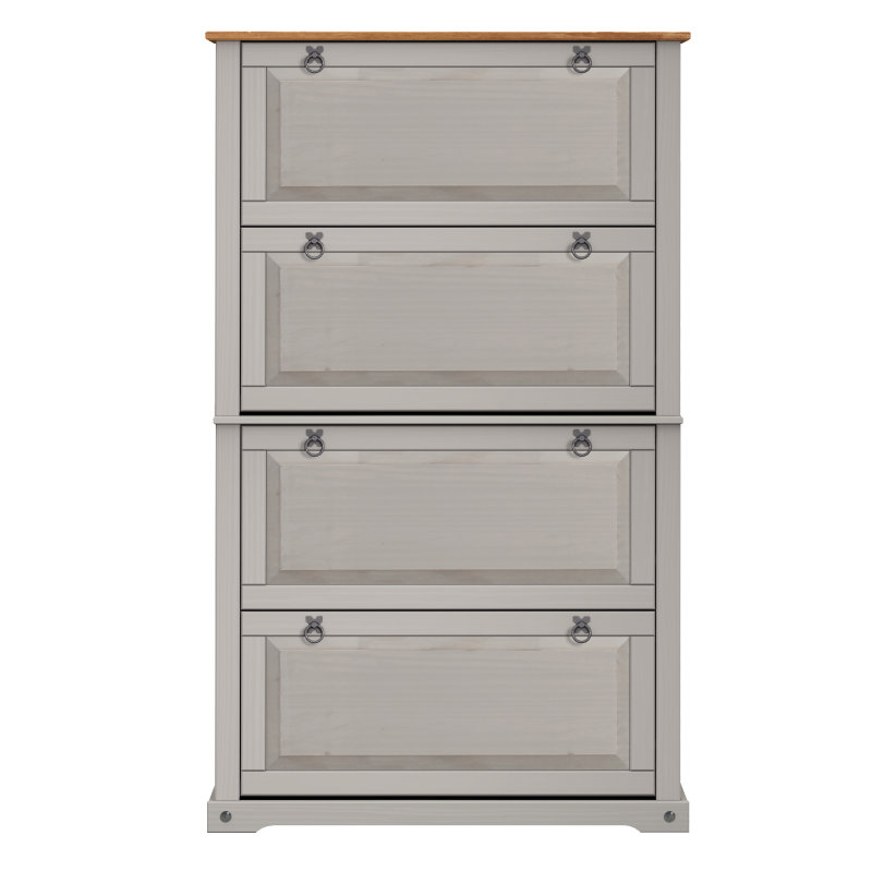 Bayhills Rectangle Accent Cabinet, Grey, Silver
