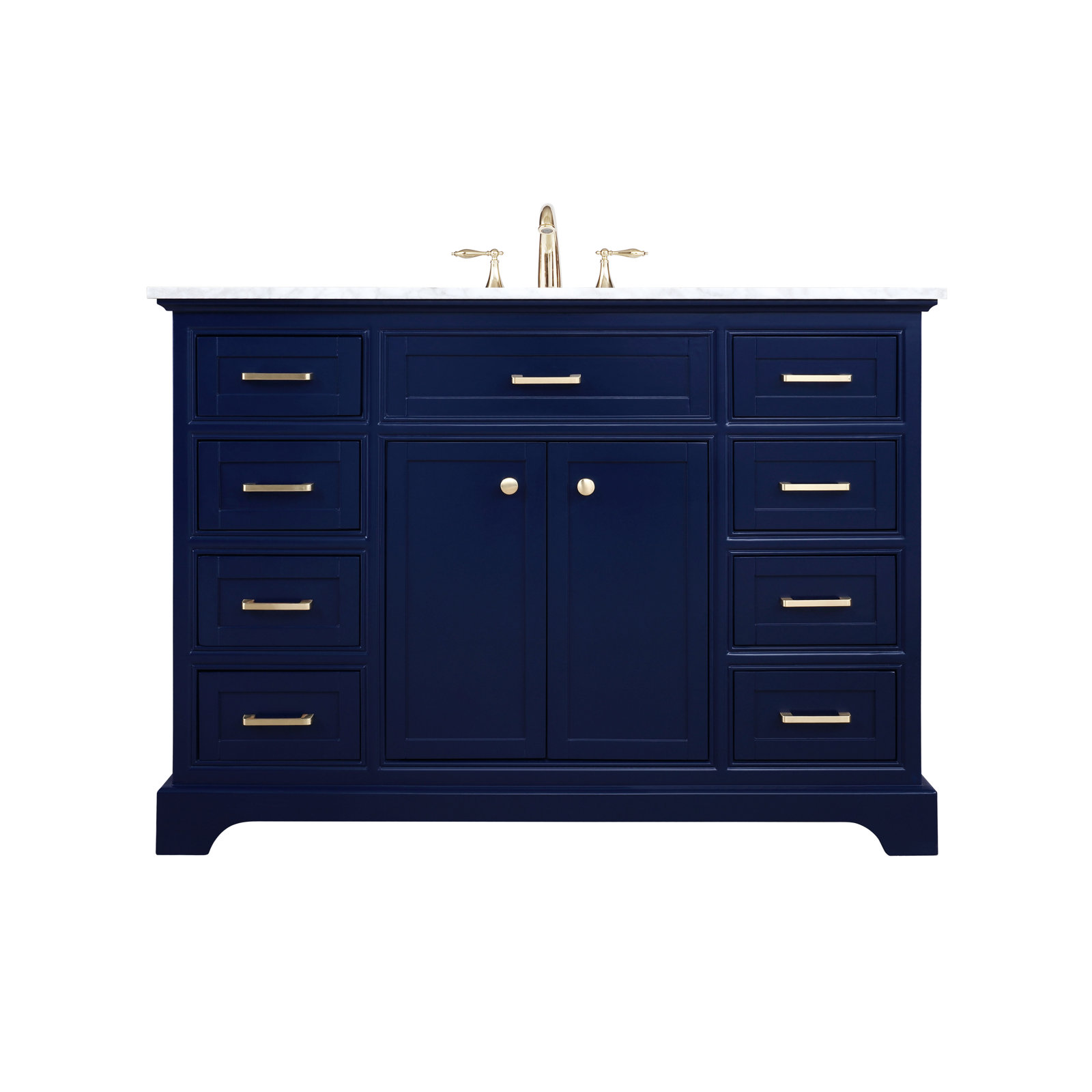 Hermes 48'' Single Bathroom Vanity, Blue