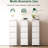 White 4 Drawer File Cabinet On Wheels, Metal, Adjustable Bar For Letter Size, - Tilt System, Simple Assembly, Low Maintenance Vertical Cabinet, White, Secure Storage Documents And Valuables, Feature,-25279112