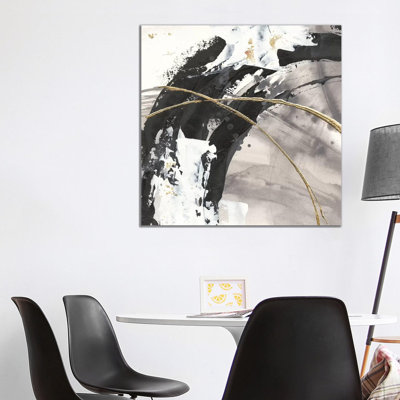 Gilded Arcs II by Chris Paschke - Wrapped Canvas Painting