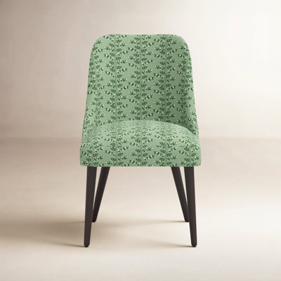 Clare Dining Chair In Climbing Vines Green