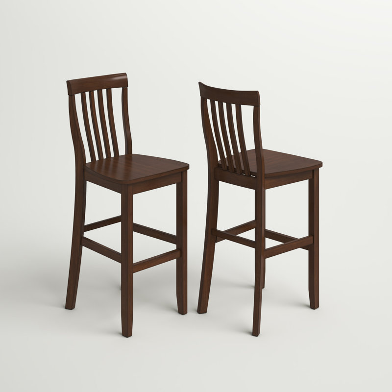 Diamondback Solid Wood Counter Stool, Mahogany, Bar Stool (30" Seat Height)