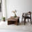 Modern Coffee Table, Solid Pine Wood, Walnut Finish, 35.4 x 15.7 x 17.7 inches | 100% Pine Solid Wood, Durable & Stylish | Perfect for Living Room & Family Spaces, Elegant Design for Any Decor-1008872110