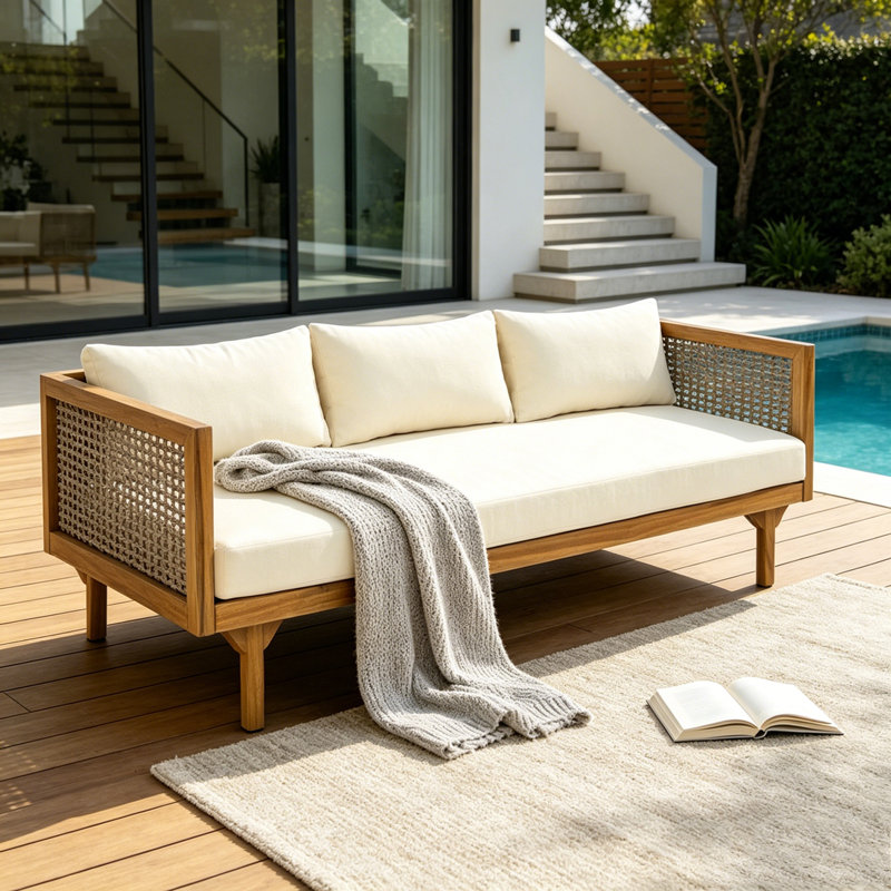 Canapé de patio, Beige
