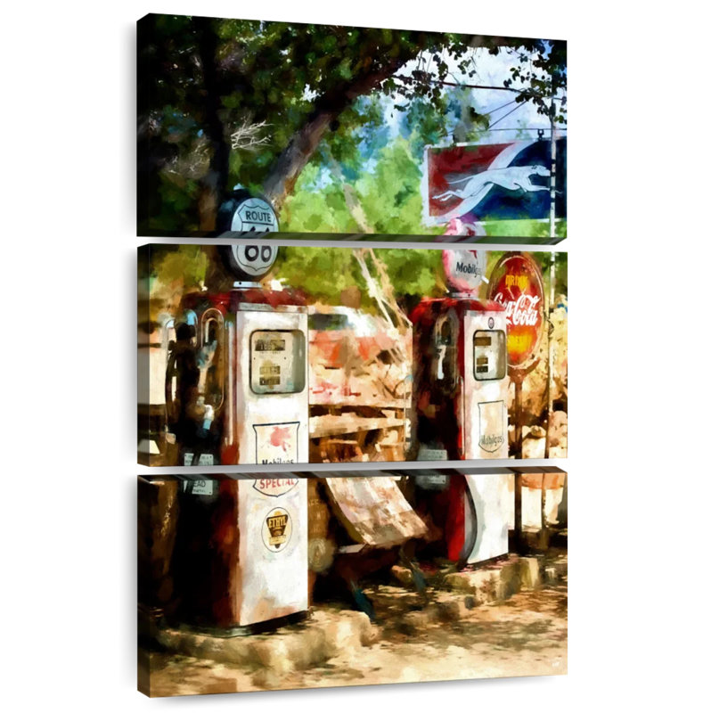 Mehar Gas Station Wild West, 45" H x 28" W