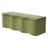Velmora Modern Minimalist Velvet Wave Upholstered Storage Ottoman Bench