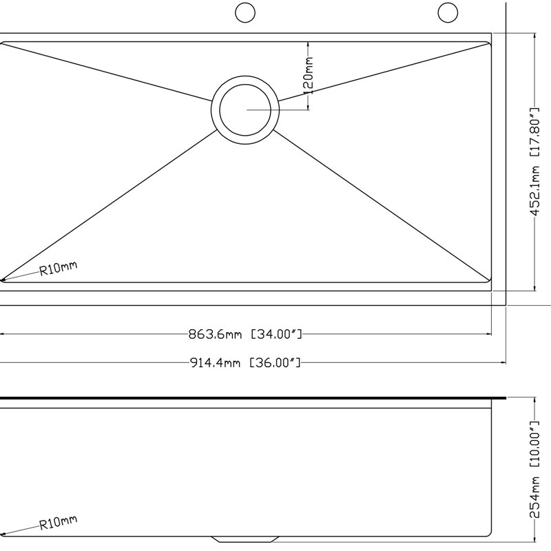 36Inch 16 Stainless Steel Sink - Black With Heat- Properties And Integrated Ledge Gunmetal Kitchen 16 Gauge Single Bowl Workstation X-Shaped Drainage Noise Reduction