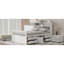 Captain Platform Bed Frame With Storage Bookcases And Shelves,Four Drawers-516724174