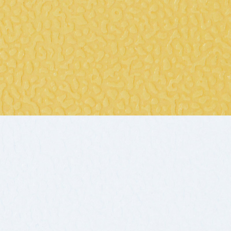 Chaise empilable en poly sans accoudoirs Kool, Jaune, Sans roulettes