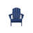 3-piece Folding Adirondack Chair Set With Side Table - Wood Texture, Hdpe Material (2 Chairs + 1 Table) 350lbs Capacity-77586487