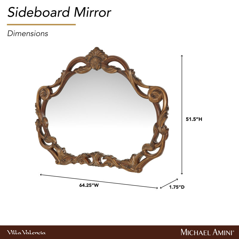 Villa Valencia Solid Wood Beveled Mirror