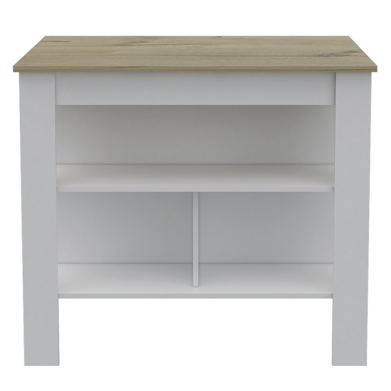 Versatile Antibacterial Kitchen Island with Ample Storage and Stable Construction