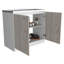 Évier utilitaire avec armoire, double porte et une tablette Napoles-661641563