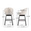 Tabouret tournant à 360 degrés avec garniture cloutée, ensemble de 2-209027022