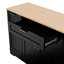 Rangement pour îlot de cuisine de 53,7 po avec support coulissant à 3 niveaux et tablettes réglables pour la cuisine et la salle à manger-126246208