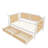 Traditional Style Rattan Twin Size Daybed With 2 Drawers For Limited Space, Guest Room, No Box Spring Needed