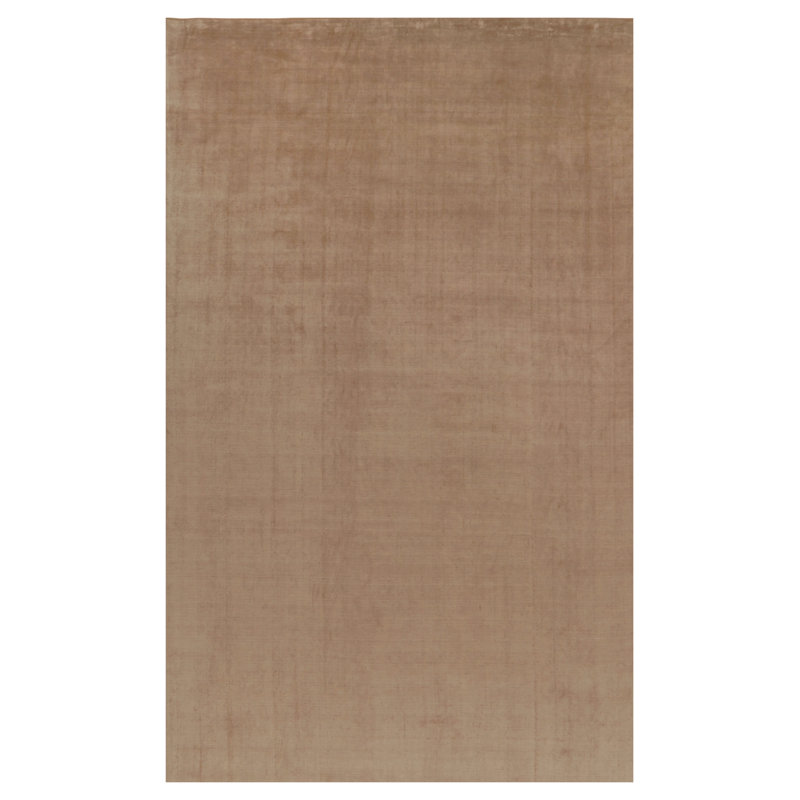 Textural Hand Knotted Silk Area Rug