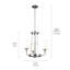 Vetivene 3 - Light Dimmable Classic / Traditional Chandelier-170990622